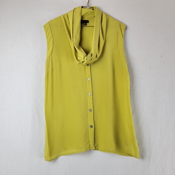 Anthropologie Fei Cowl Shawl Neck Silk Top - Picture 3 of 11